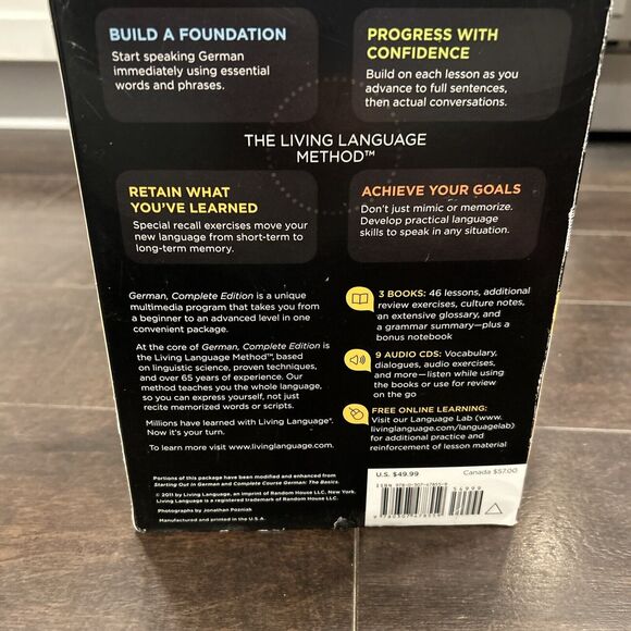 Living Language German Complete Edition: Beginner Through Advanced Brand New - Picture 5 of 12